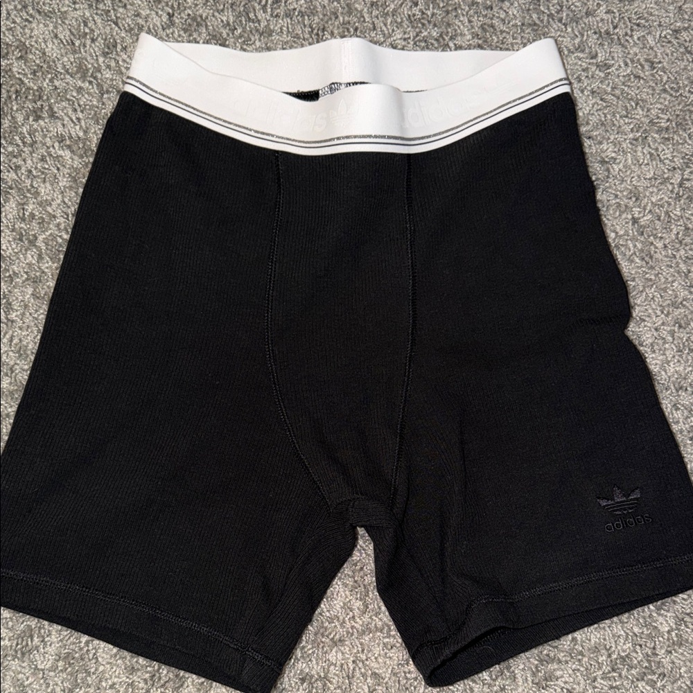 Adidas Women’s Black and White Boxer Briefs